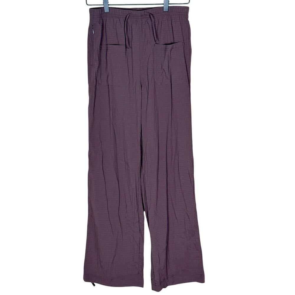 Title Nine Meridian Crinkle Pants Lightweight Travel Pant Brown Size Small